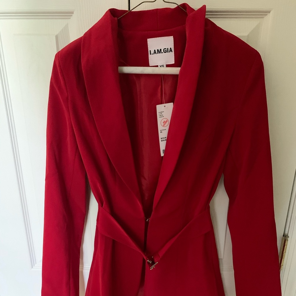 I AM GIA red blazer